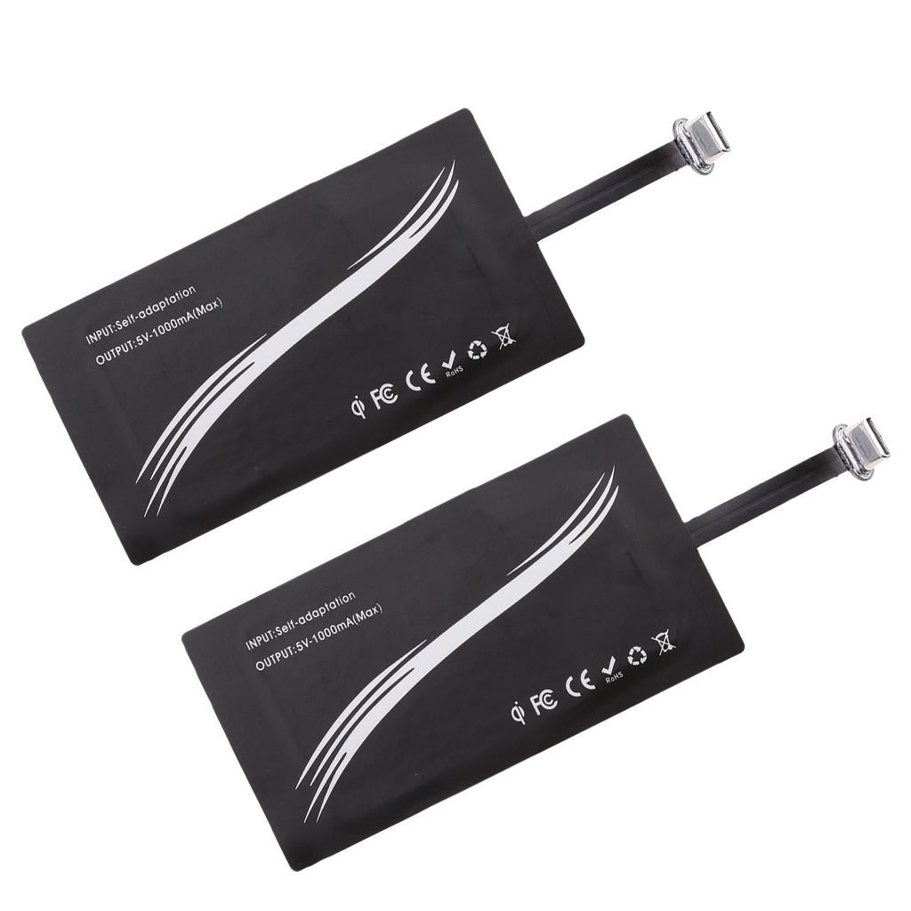 2x Wireless Charging Receiver Type C Charger Module for HUAWEI Oneplus 5