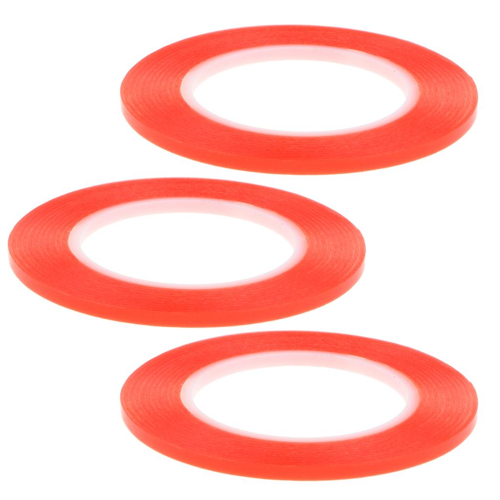 3x Red Double Sided Adhesive Tape Mobile Phone Computer Screen Repair 5mm