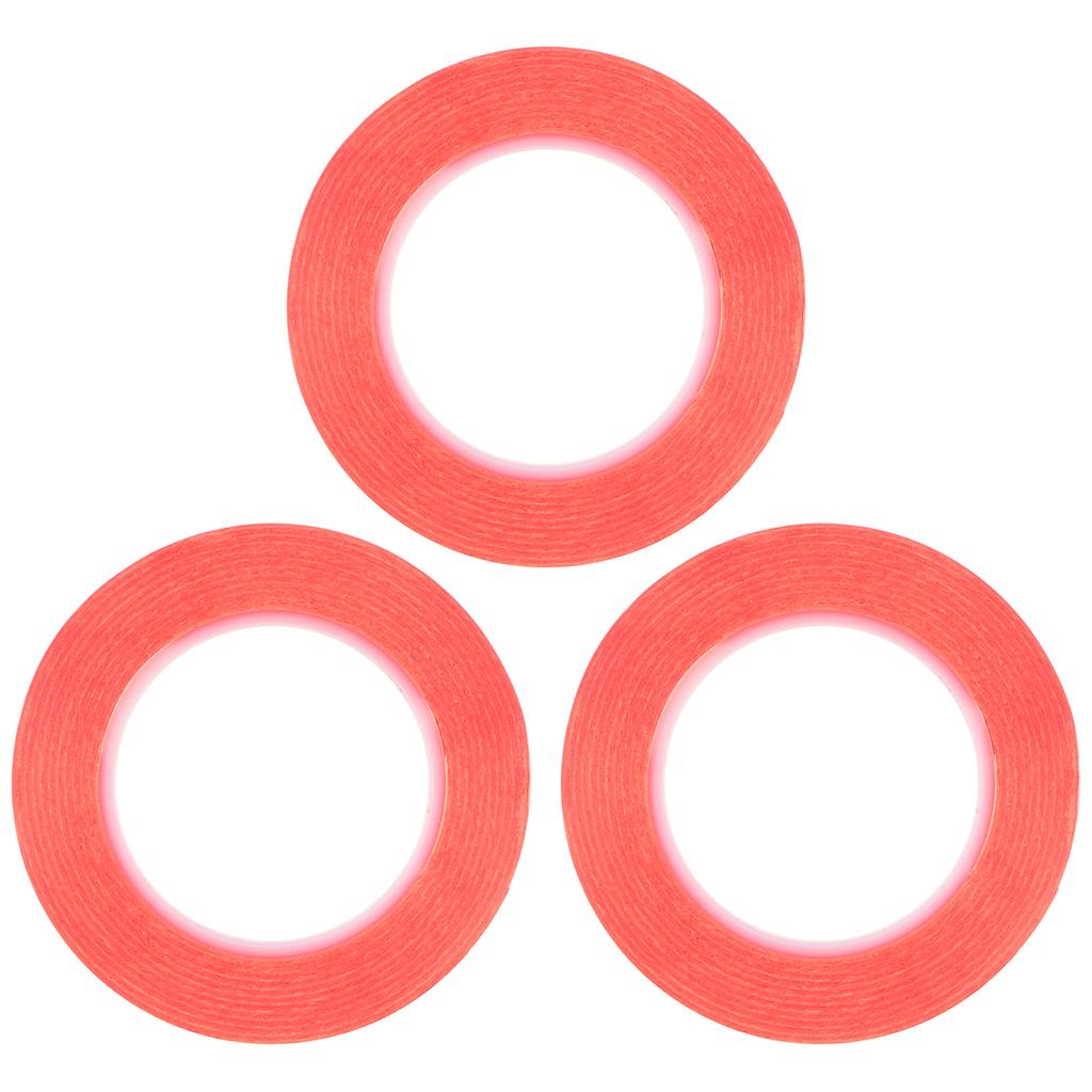 3x Red Double Sided Adhesive Tape Mobile Phone Computer Screen Repair 5mm