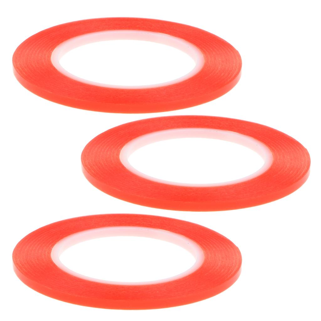 3x Red Double Sided Adhesive Tape Mobile Phone Computer Screen Repair 5mm