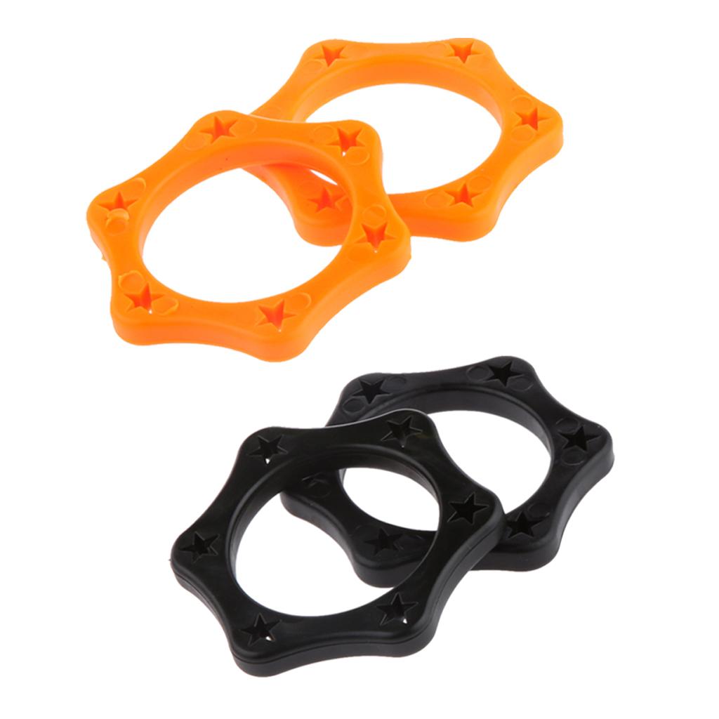 4pcs Hexagonal Microphone Anti-Rolling Protection Rings for Handheld Mic