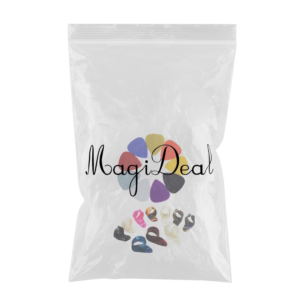 100pcs Plastic Guitar Pick Plectrum+15pcs Thumb Finger Guitar Pick
