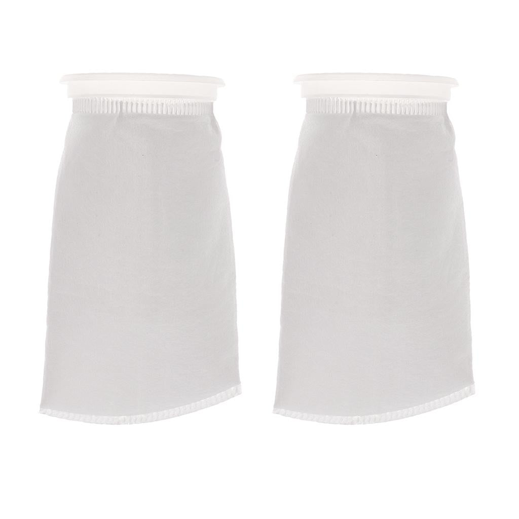 2 pcs Aquarium Tank Filter Bag 100um Aquarium Felt Filter Sock Bag