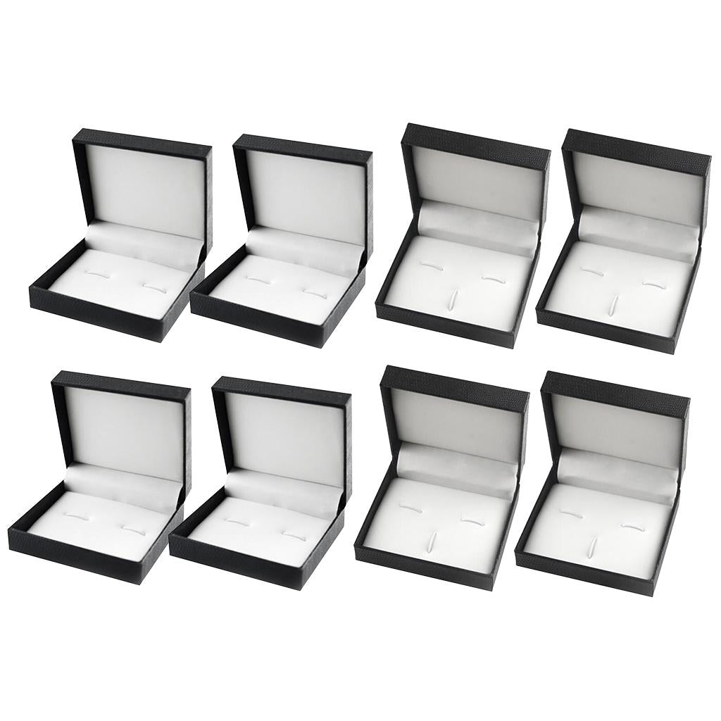 8 Pieces Wholesale Retailer Cufflink Storage Box Mens Wedding Cufflinks Box