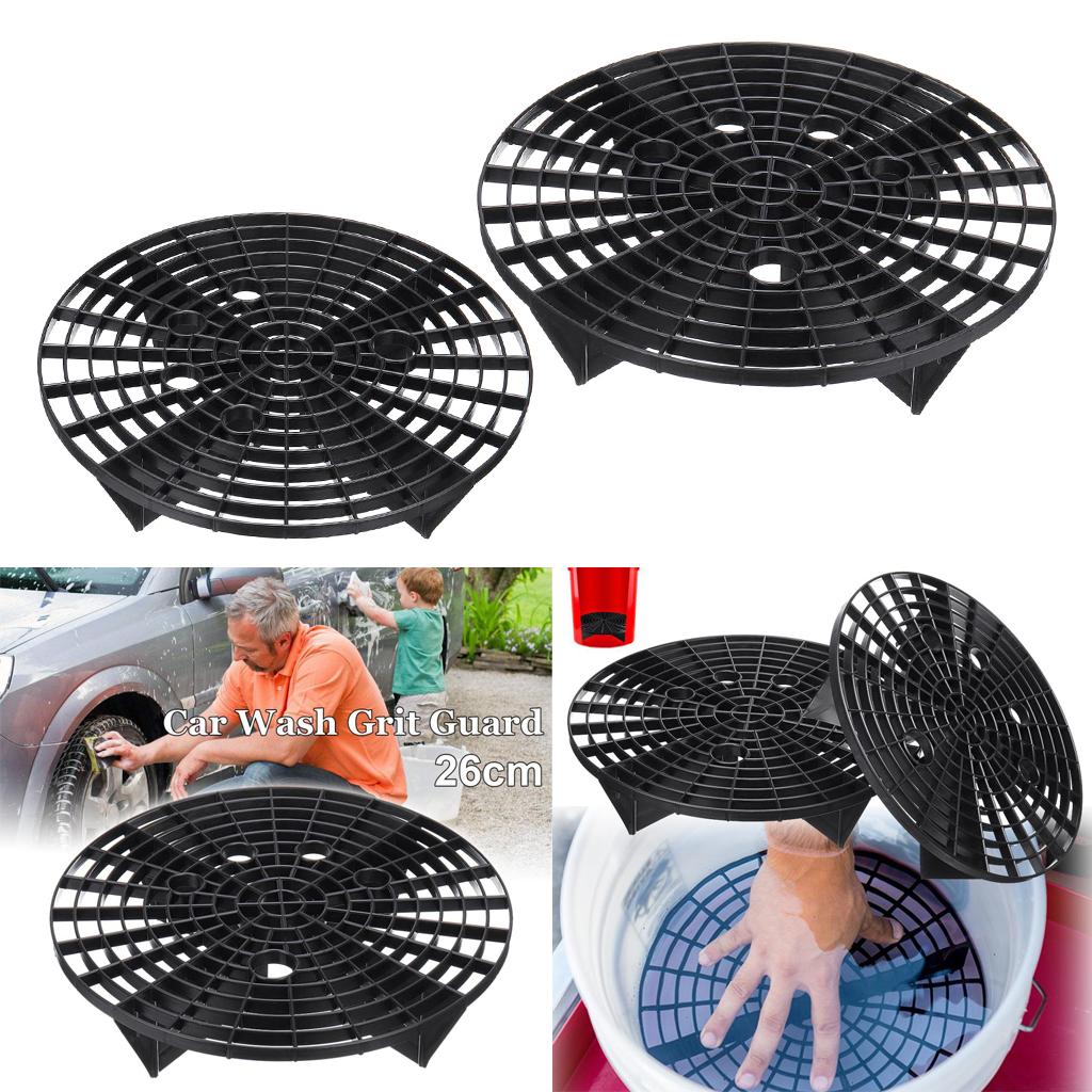 2Pcs Car Wash Water Bucket Filter Anti Scratch Tool 26CM+23.5CM