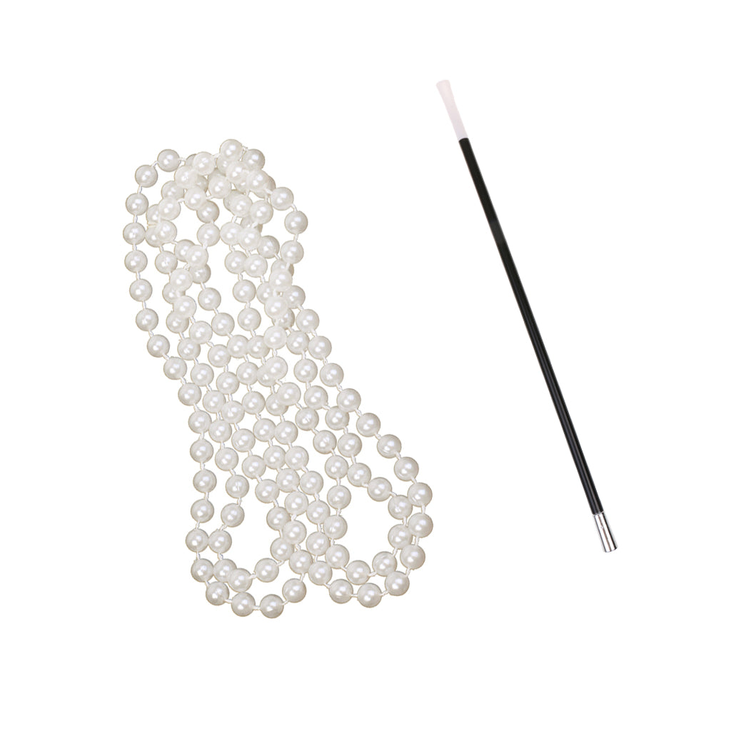 1920s Vintage Accessories Flapper Costume for Women Plastic Necklace