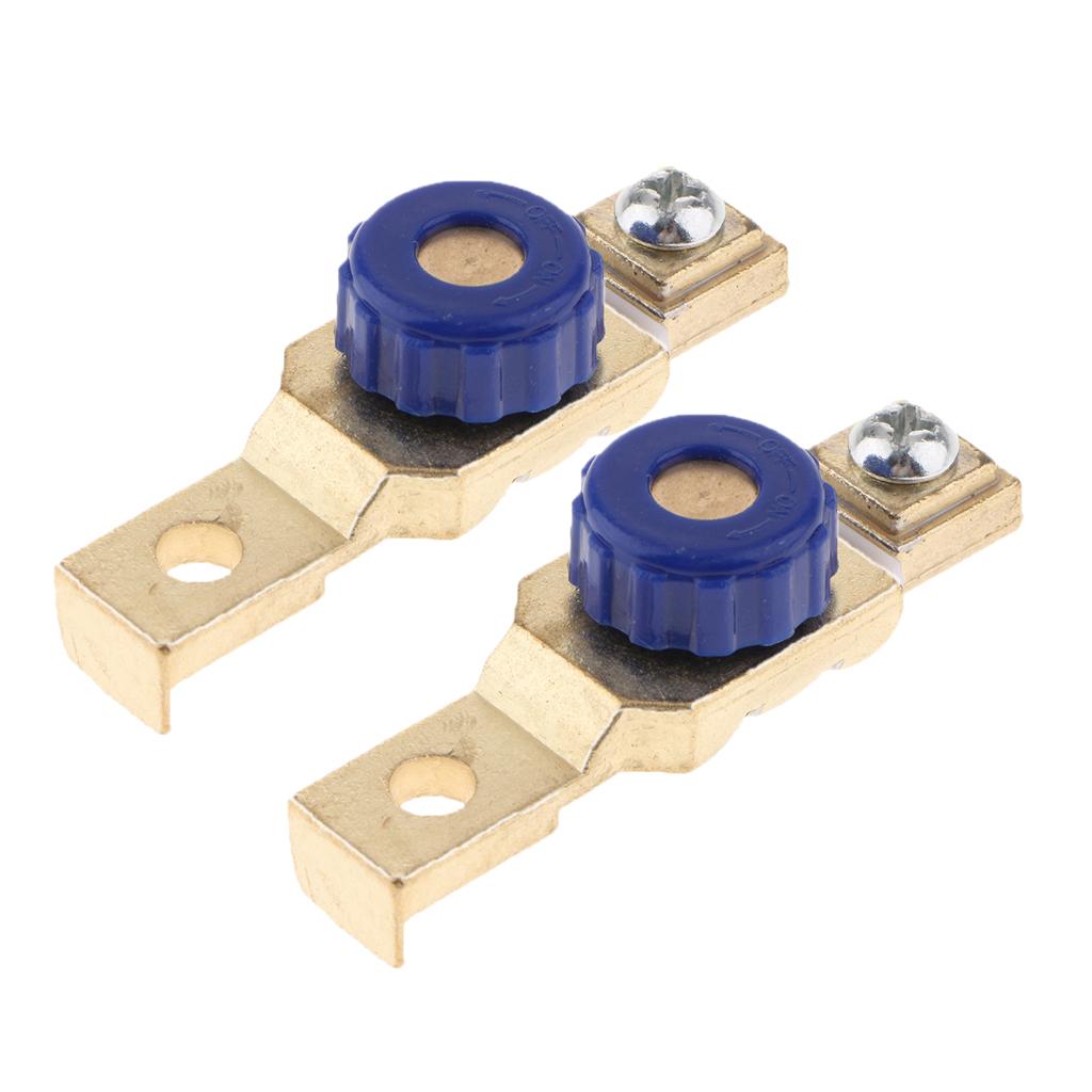2PCS Motor Battery Power Cut Off Switch Terminal Link Disconnect Isolator