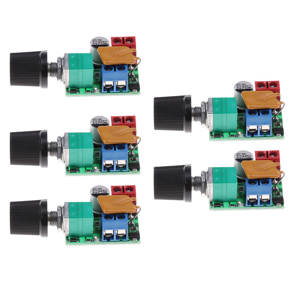 5PCS Mini DC 3V-35V 5A Motor PWM Speed Controller Control Switch LED Dimmer