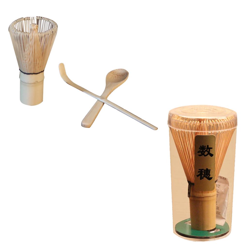 4pcs/set Bamboo Chasen Matcha Powder Whisk Tea Spoon Tea Ceremony Set