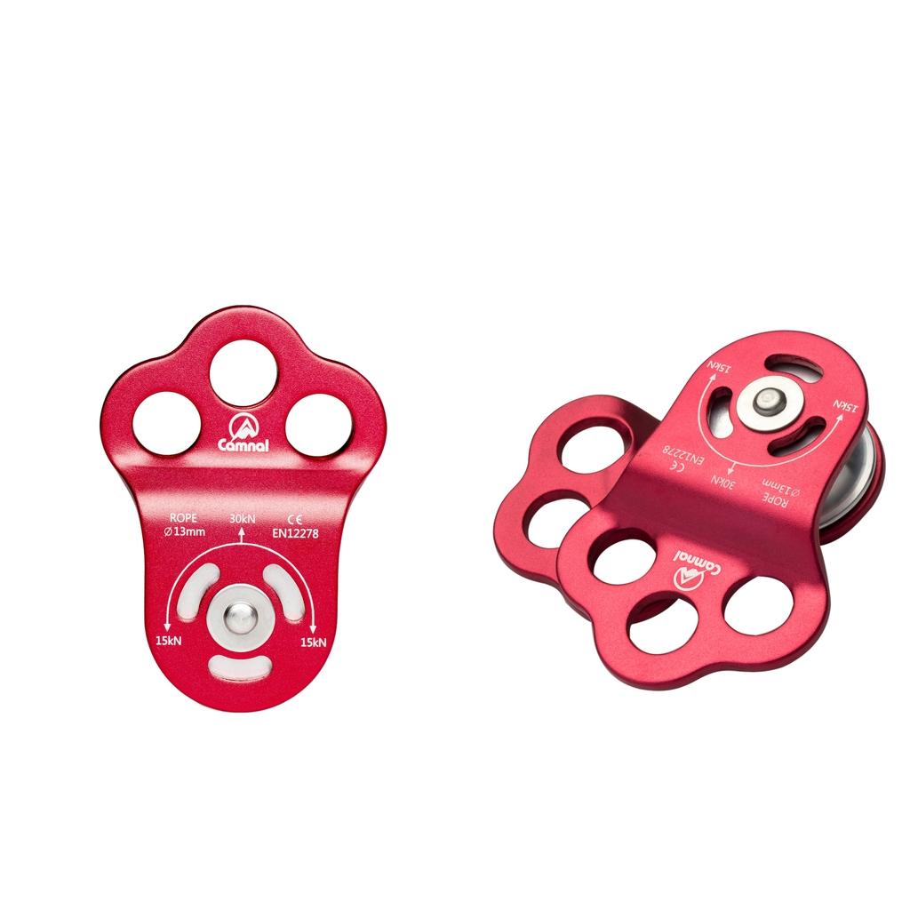 2pcs 30KN General Purpose Fixed Side Single Climbing Pulley for 13mm Rope