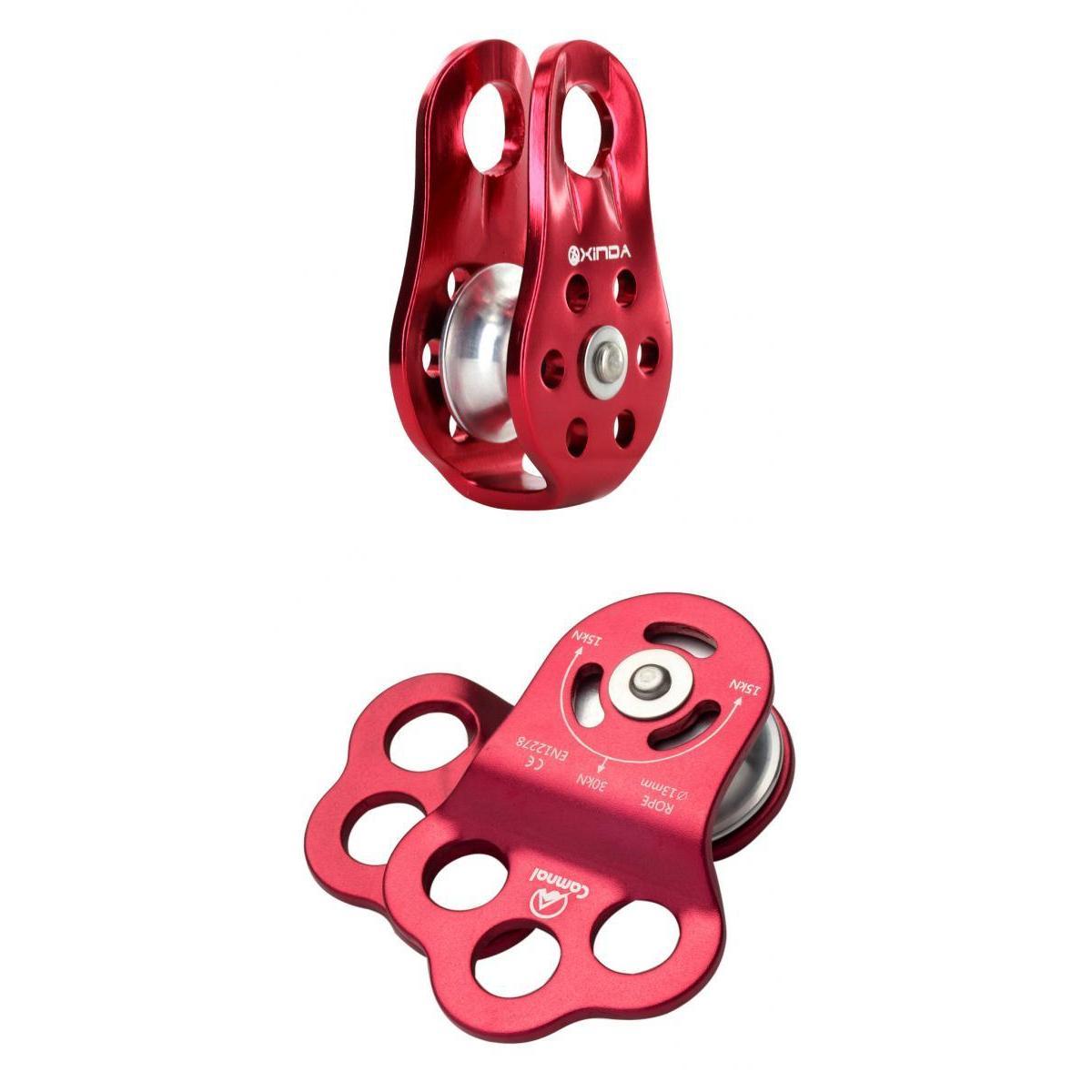 20KN 30KN General Purpose Fixed Side Single Climbing Pulley for 13mm Rope