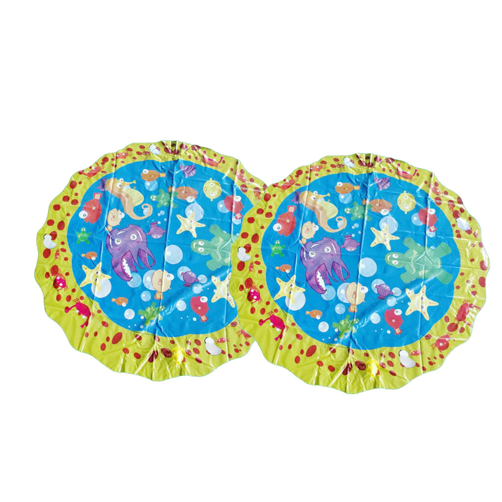 2XSprinkle and Splash Play Mat Pad Kids Little Pool 100cm (39-inch) Diameter