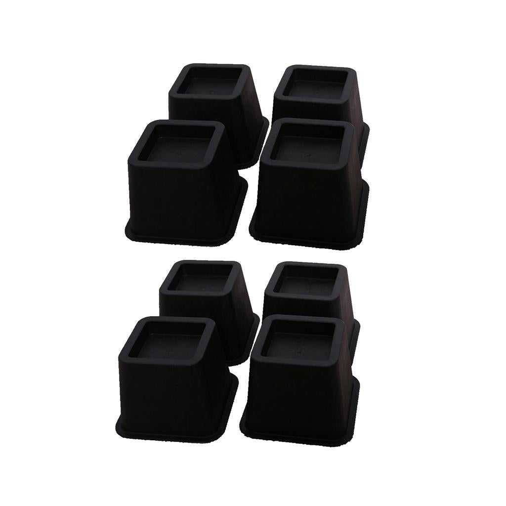 8Pcs Heavy Duty Multi Height Bed Risers Bed Lifts 3 Inch Height