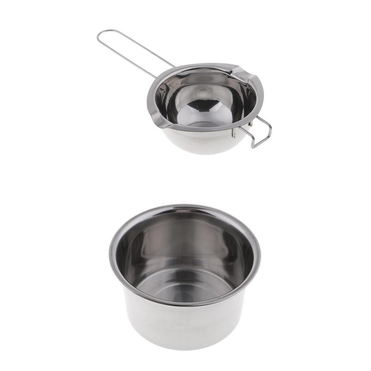 2 Pieces/set Stainless Steel Wax Melting Pot Double Boiler for Candle Making
