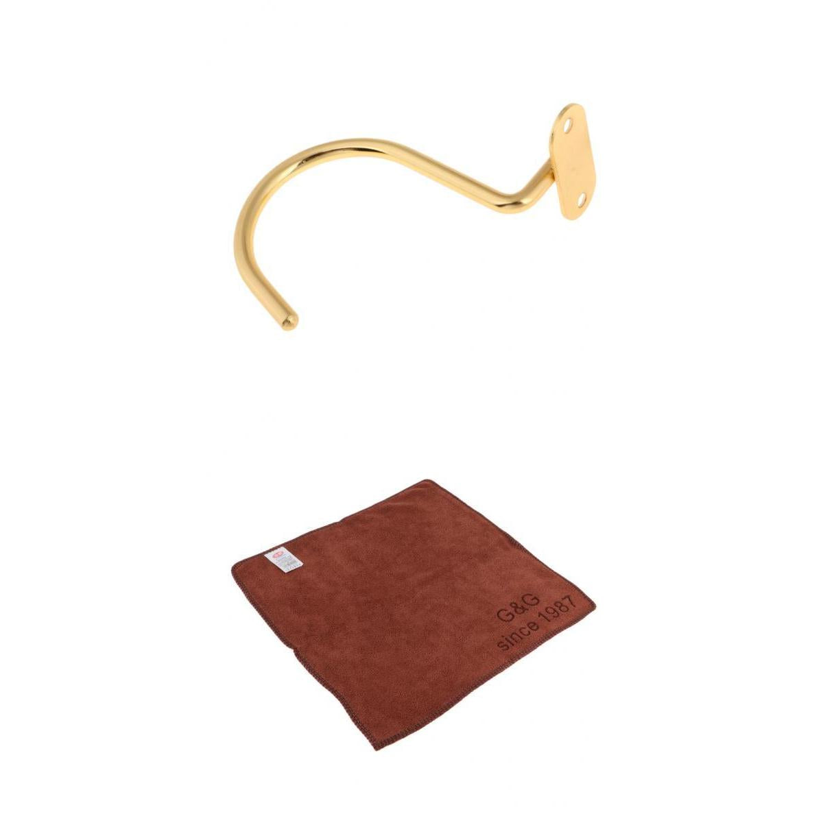 Brass Snooker Billiard Table Cue Rack Hook Hanger and Shaft Ball Clean Cloth