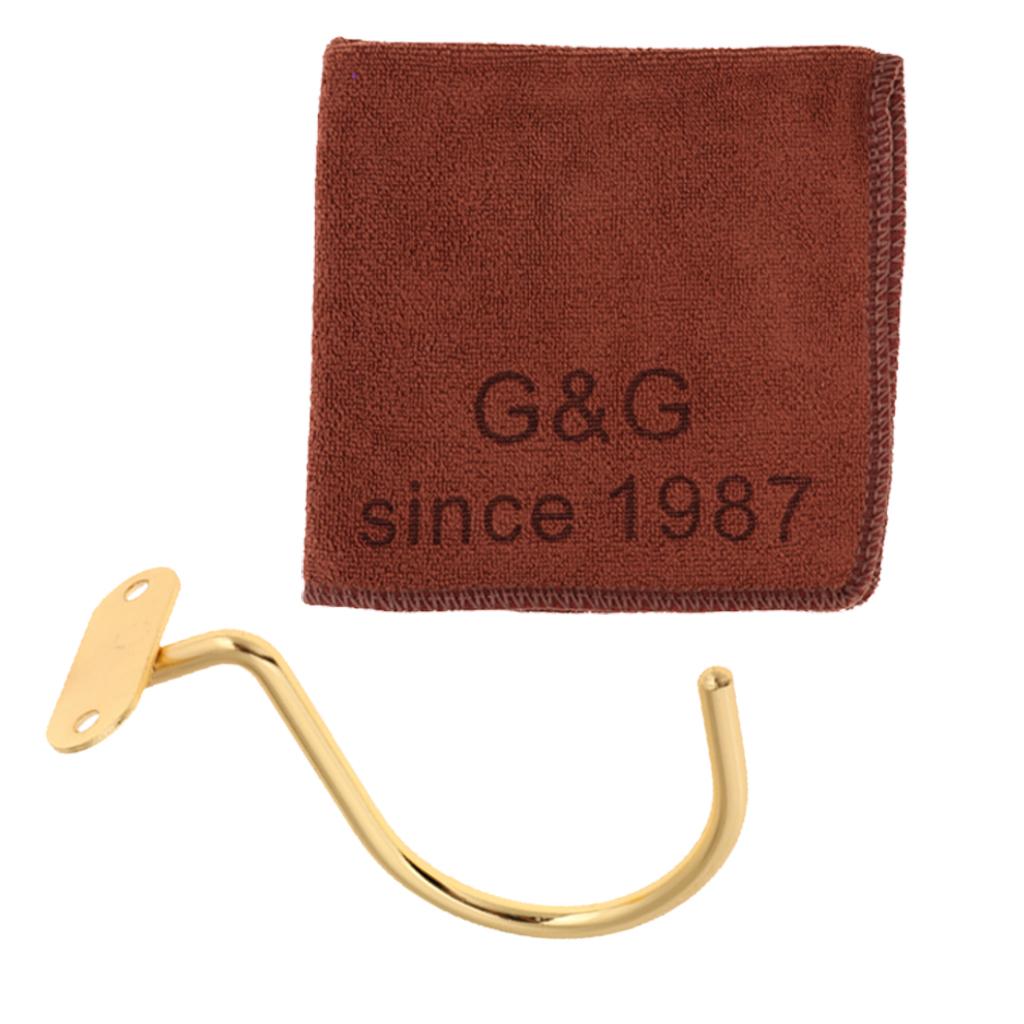 Brass Snooker Billiard Table Cue Rack Hook Hanger and Shaft Ball Clean Cloth