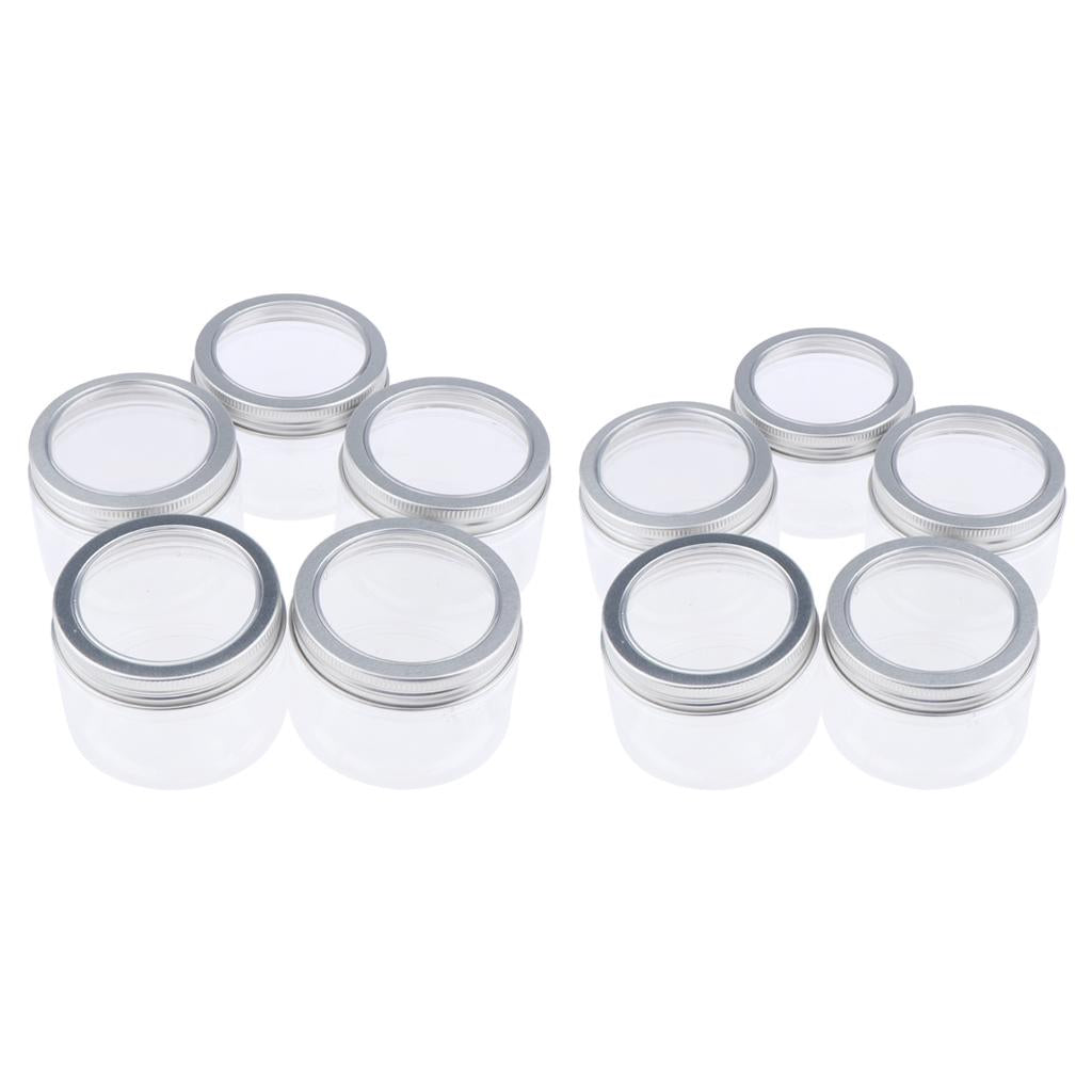 10x Makeup Pot Empty Cosmetic Jars Lotion Cream Gel Containers 120ml 50ml