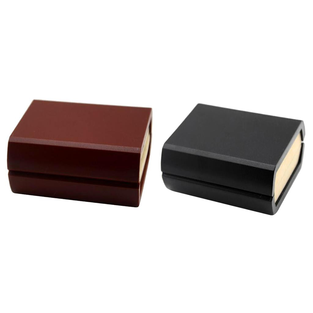 2 Pieces Wine Red/Black Cufflinks Storage Box Mens Gift Jewelry Case