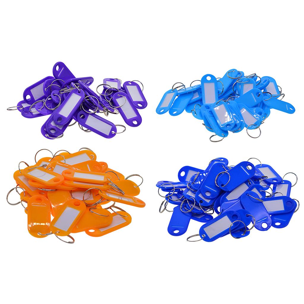 200pcs Removable Waterproof Key Tags ID Name Card Tags Mark Labels Mixed
