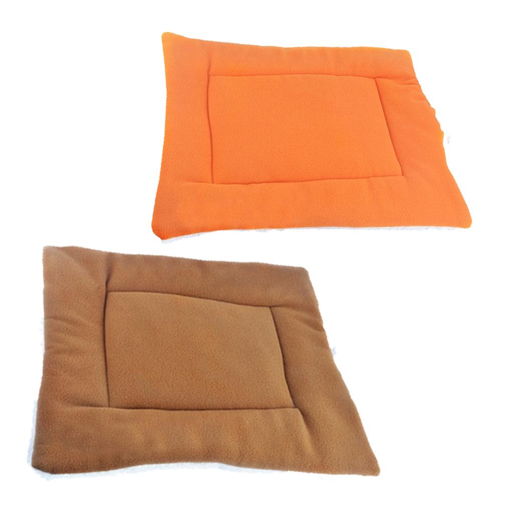 2x Pet Dog Cat Sleep Mat Kennel Pad Puppy House Crate Nest Bed Cushion