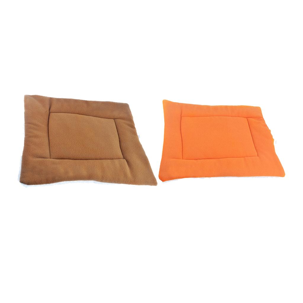 2x Pet Dog Cat Sleep Mat Kennel Pad Puppy House Crate Nest Bed Cushion