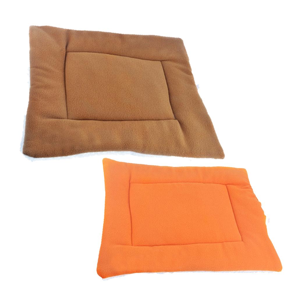 2x Pet Dog Cat Sleep Mat Kennel Pad Puppy House Crate Nest Bed Cushion