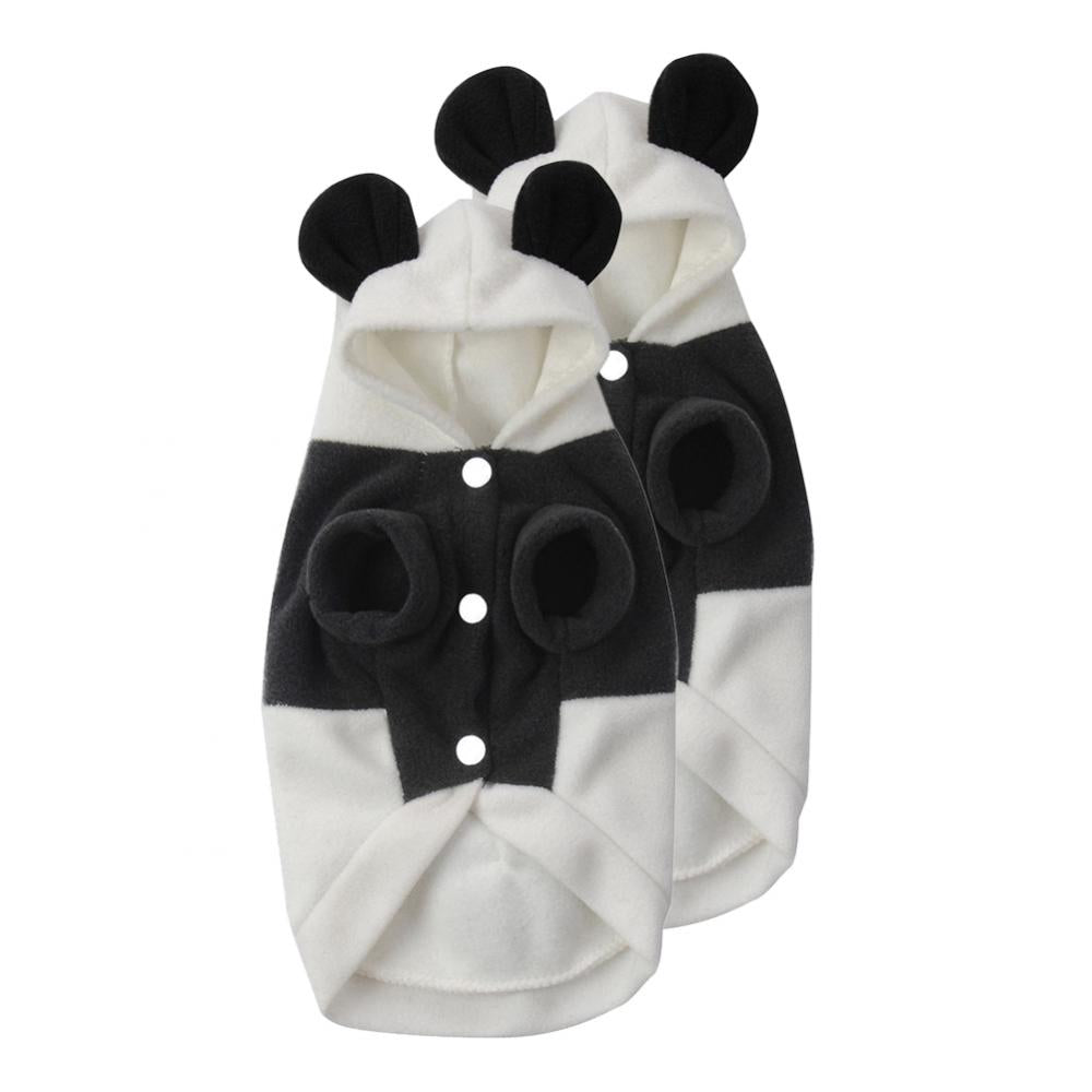2pcs Dog Jumpsuit Winter Hoodie Puppy Cat Jumper Warm Clothes Outfit Costume