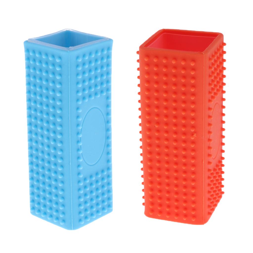 2pc Silicone Pet Dog Cat Hair Remover Clothes Carpet Fur Brush Cleaner
