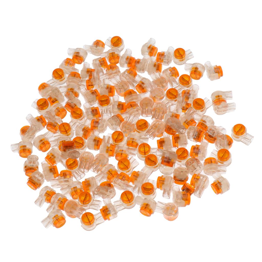 400 Pieces Double Wire Telephone Jelly Crimps Telecom Connector