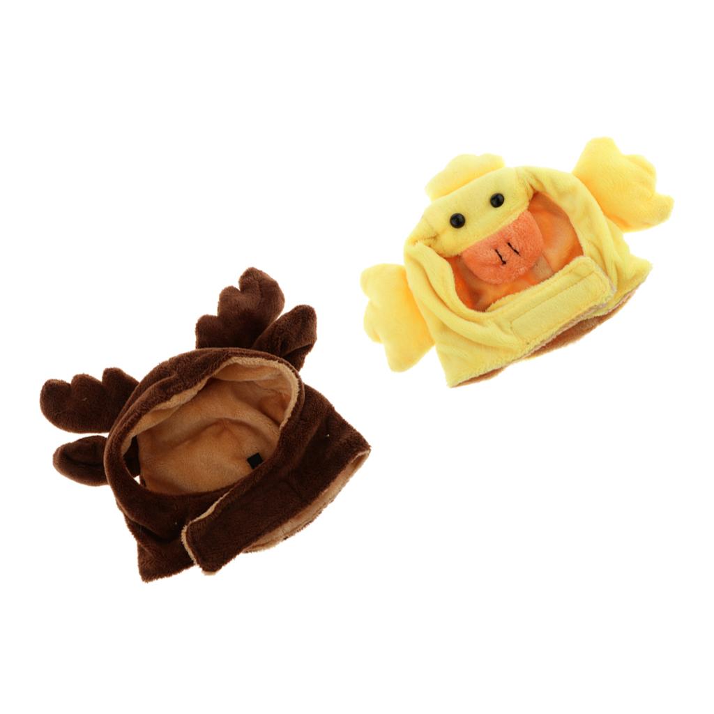 2pcs Cute Pet Costume Hat Cap for Puppy Teddy Small Dog Cat