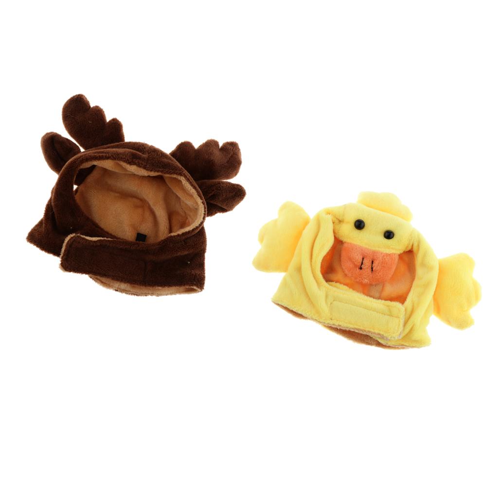 2pcs Cute Pet Costume Hat Cap for Puppy Teddy Small Dog Cat