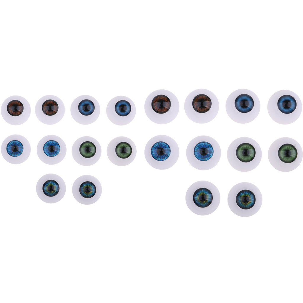 10 Pairs Acrylic Eyeballs Eyes for Newborn Baby Doll BJD Doll DIY 22/24mm