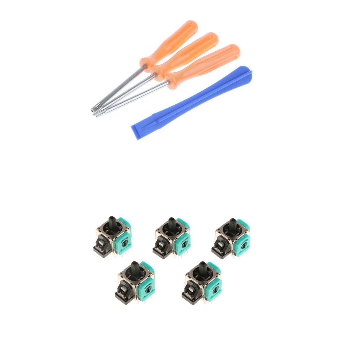 5 x Analog Stick 3D Rocker Joystick Axis + Tools for One Controllers