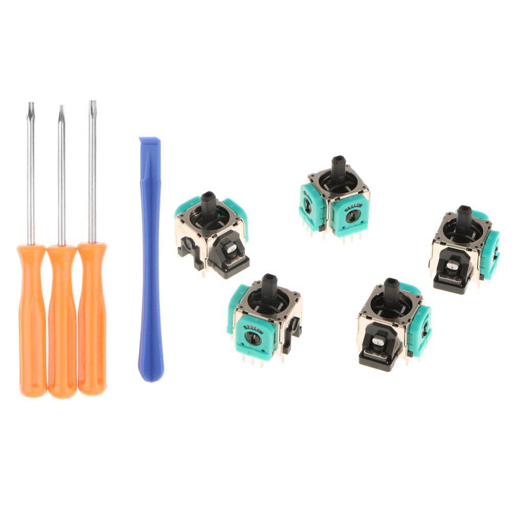 5 x Analog Stick 3D Rocker Joystick Axis + Tools for One Controllers