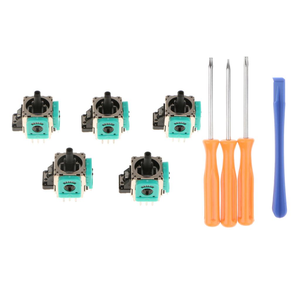 5 x Analog Stick 3D Rocker Joystick Axis + Tools for One Controllers