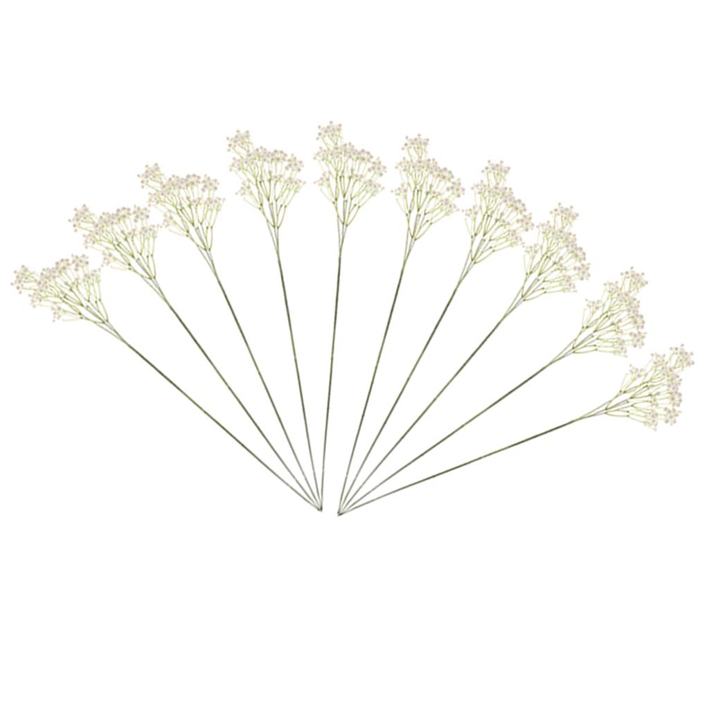 10PCS Artificial Gypsophila Baby's Breath Flower Home Wedding Decor White