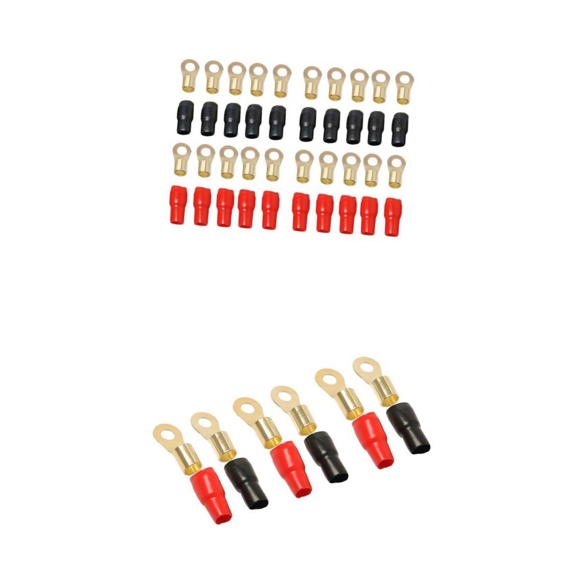 13 Pairs 4/0 AWG Car Audio Power Ground Wire Ring Terminal Connector Brass