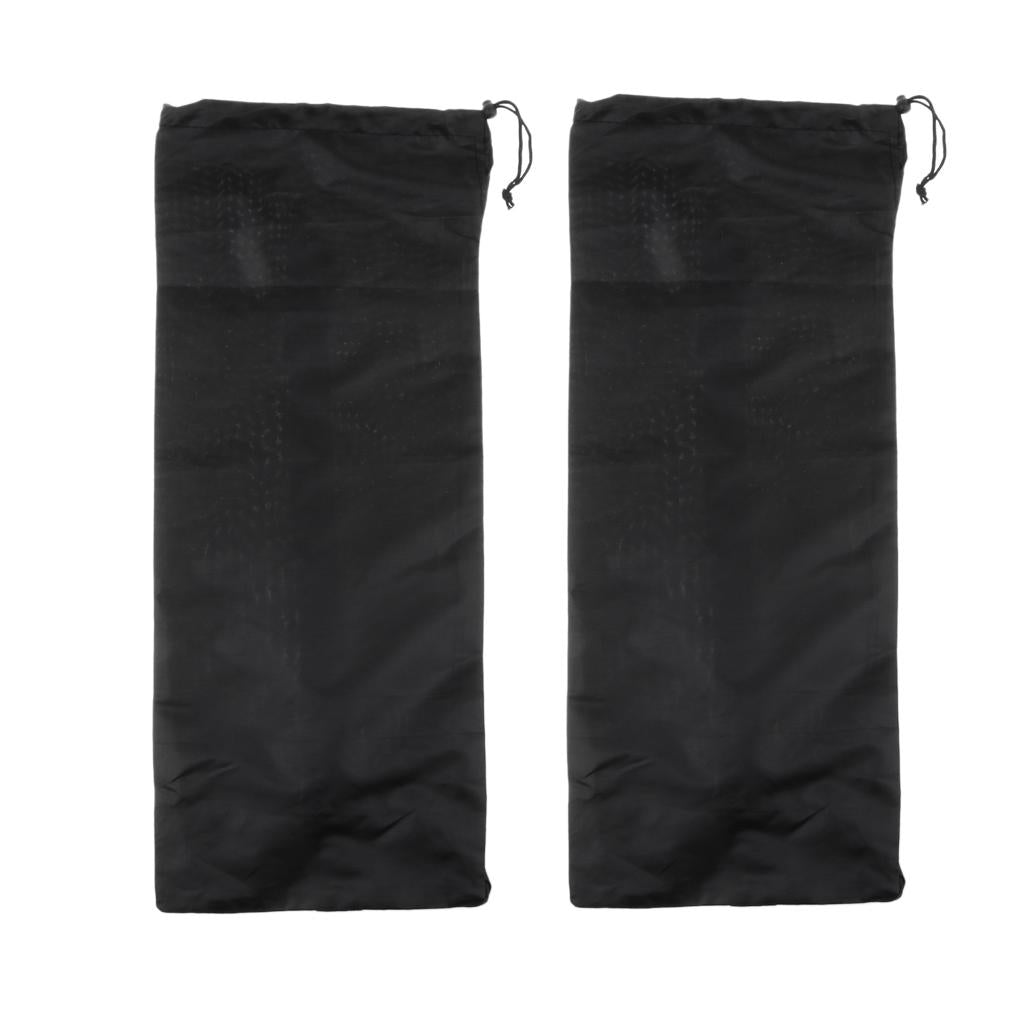 2 Pieces Skateboard Longboard Shoulder Bag Carry Case Drawstring Pouch S