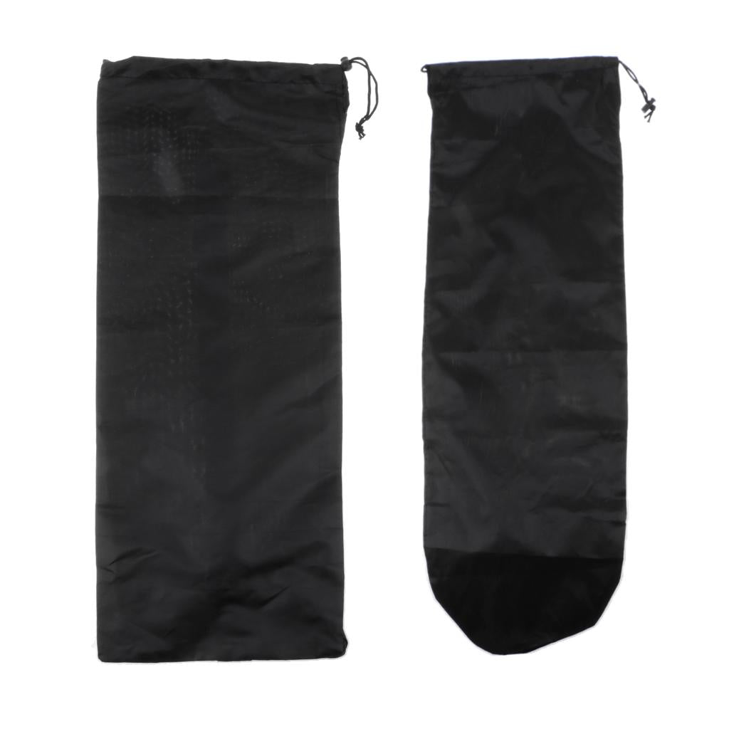 2 Pieces Skateboard Longboard Shoulder Bag Carry Case Drawstring Pouch S+L