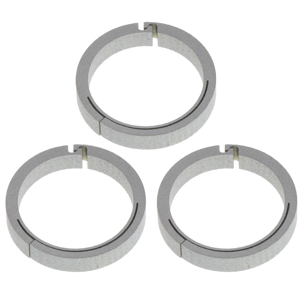 3pcs Titanium Round Carabiners Keychain Snap Hook Buckle Clip 18mm Silver