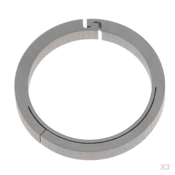 3pcs Titanium Round Carabiners Keychain Snap Hook Buckle Clip 26mm Silver