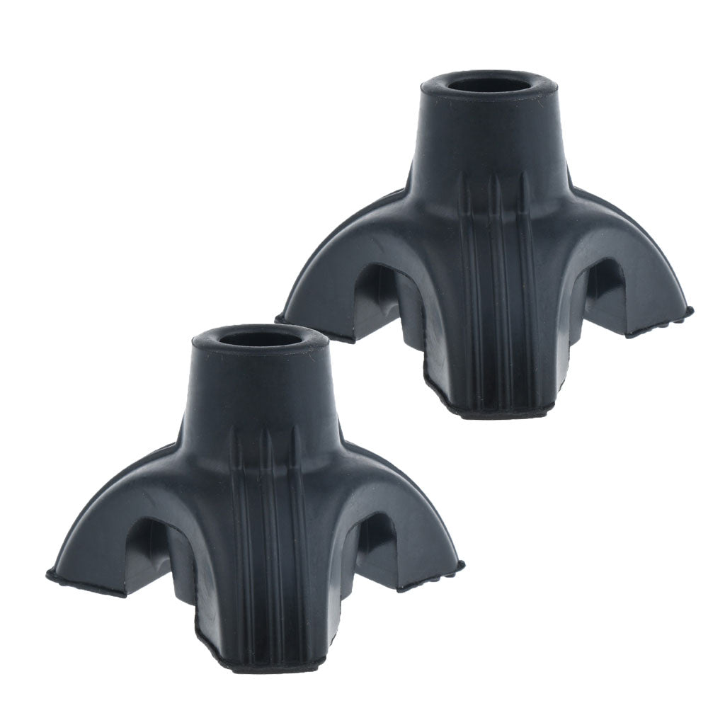 2 Pieces Tripod Rubber Replacement Tip For Cane Walking Stick Crutches 16mm