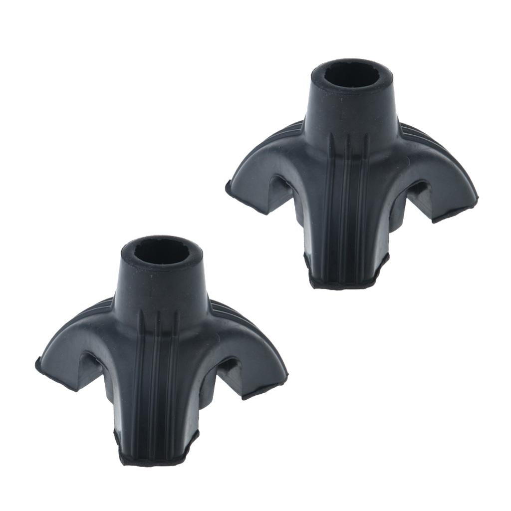 2pcs Tripod Rubber Replacement Tip For Cane Walking Stick Crutches 19mm