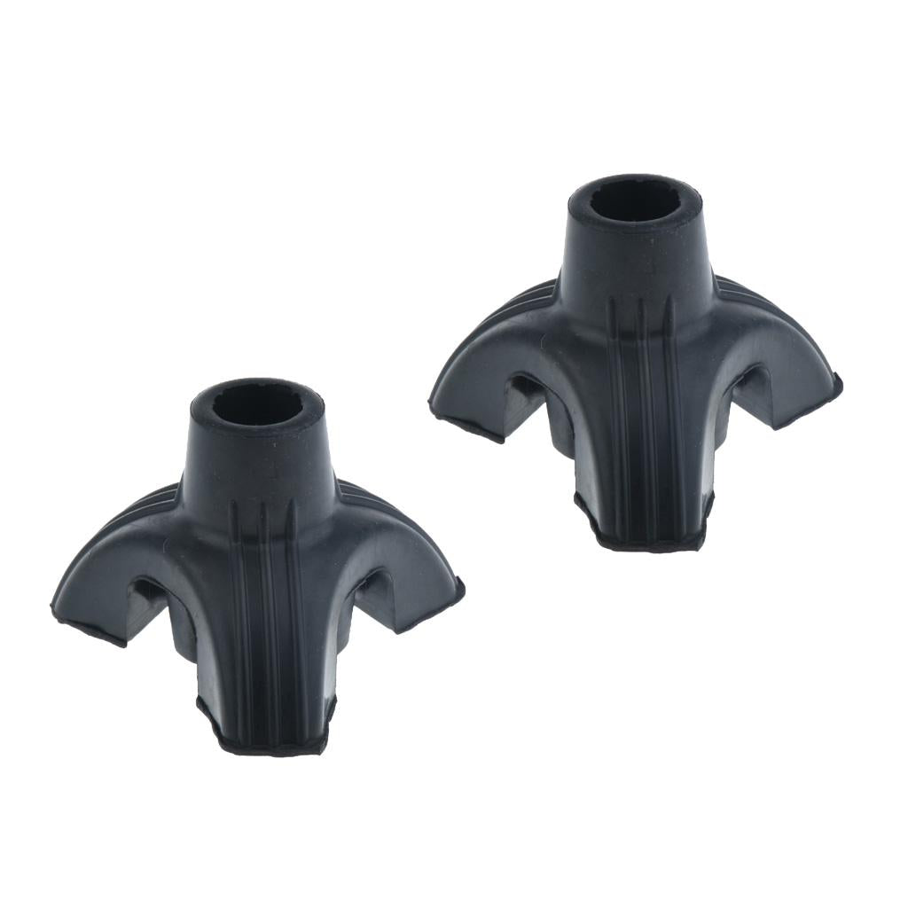 2pcs Tripod Rubber Replacement Tip For Cane Walking Stick Crutches 19mm