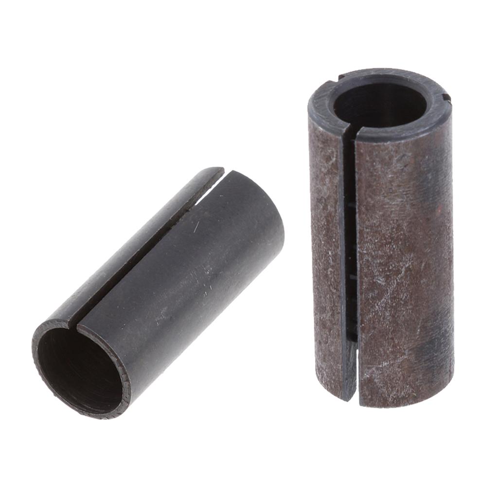 2x High Precision Carbide Router Bit Collet Chuck Adapter Inner Dia 10 & 8mm