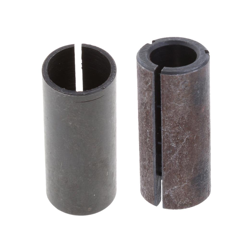 2x High Precision Carbide Router Bit Collet Chuck Adapter Inner Dia 10 & 8mm