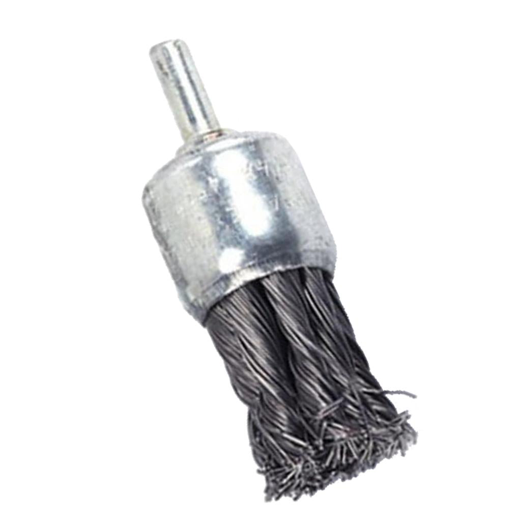 2pcs Wire Knot End Brush Rust Paint Removal Tools For Die Grinder 20 & 25mm