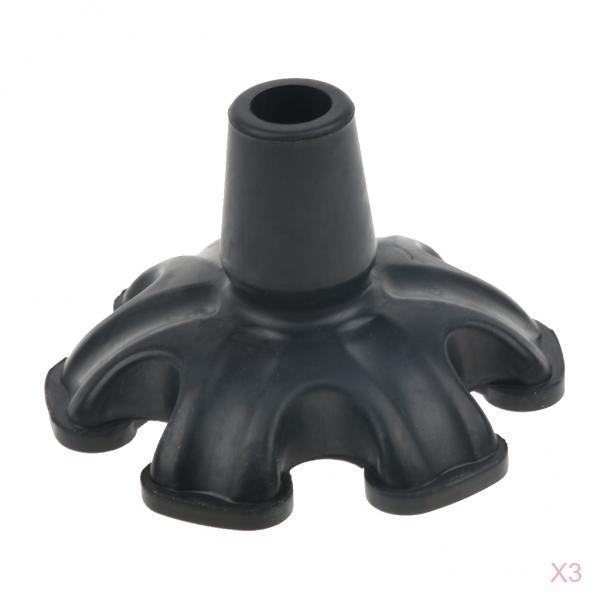 3pcs Anti Slip Rubber Replacement Tip For Cane Walking Stick Crutches 3/4 in