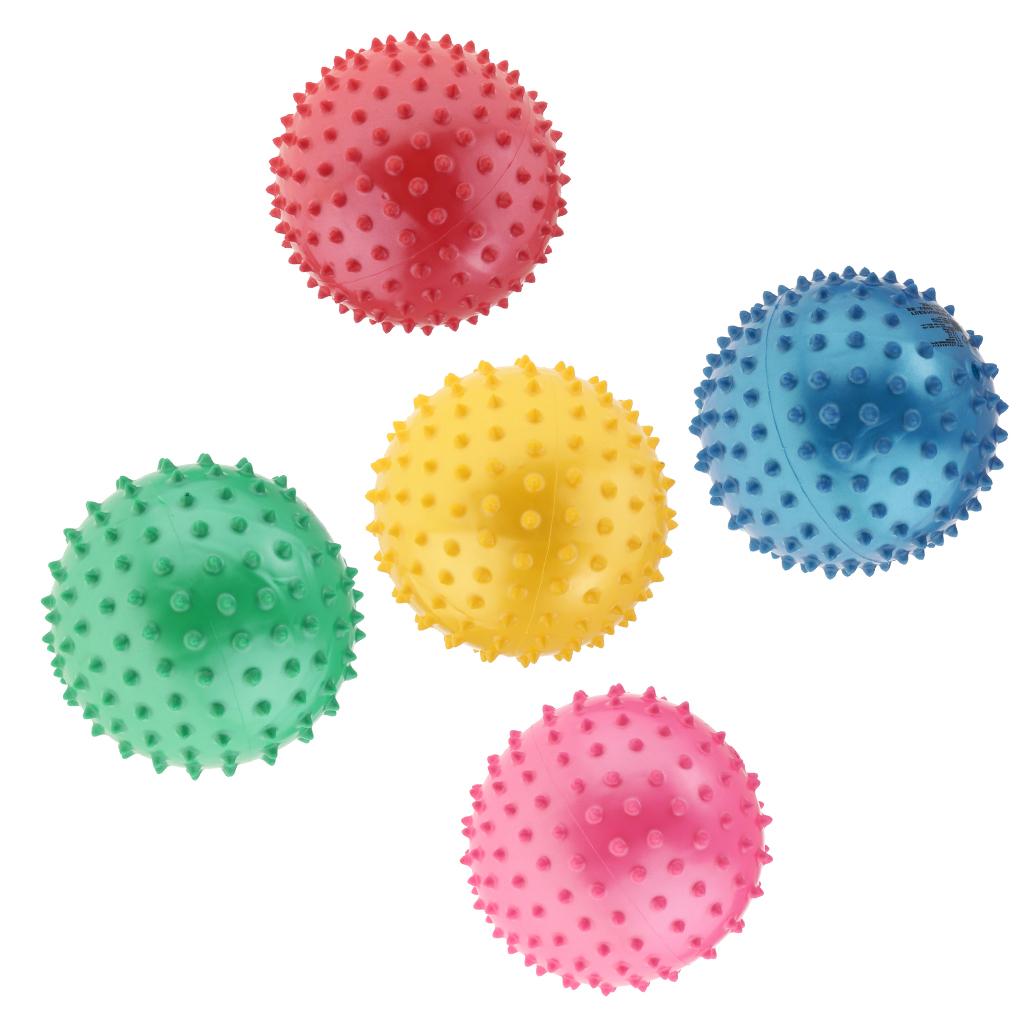 5PCS 6 Inch PVC Inflated Knobby Bouncy Ball Massage Sensory Ball Kids Toy