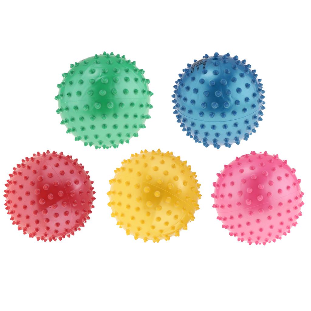 5PCS 6 Inch PVC Inflated Knobby Bouncy Ball Massage Sensory Ball Kids Toy